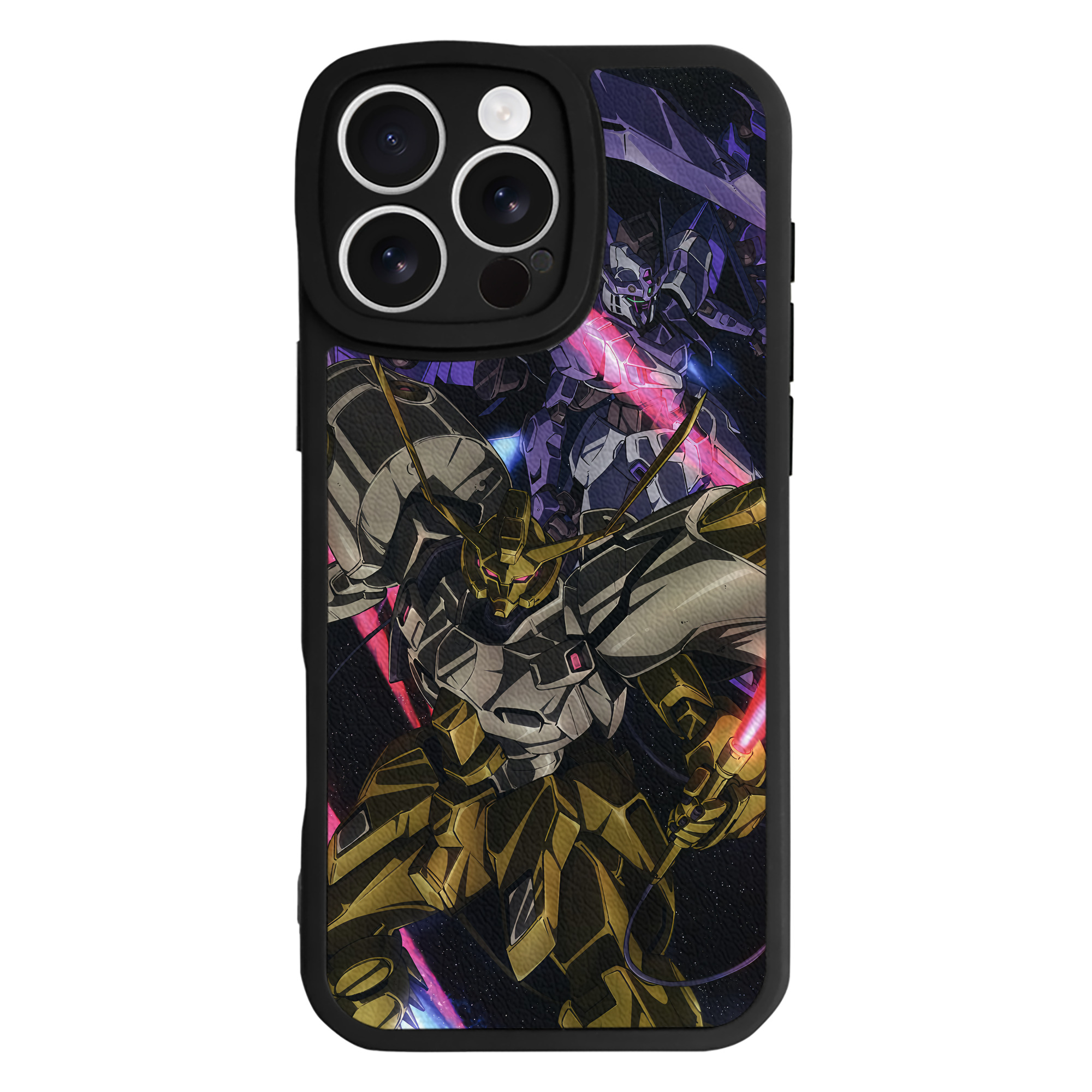 （画像用） 機動戦士ガンダム Mobile Suit Gundam 【iPhone 16シリーズ対応】シリコンスマホケース（レザー調） 材質：シリコン